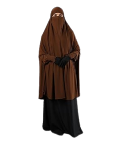 ICW Women Stretchable Jersey Smoking Sleeve Jilbab Cum Prayer khimar Hijab