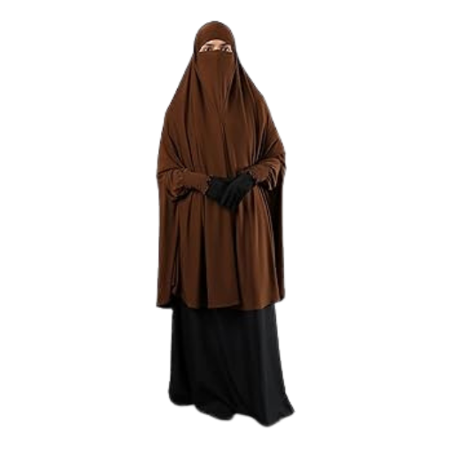 ICW Women Stretchable Jersey Smoking Sleeve Jilbab Cum Prayer khimar Hijab